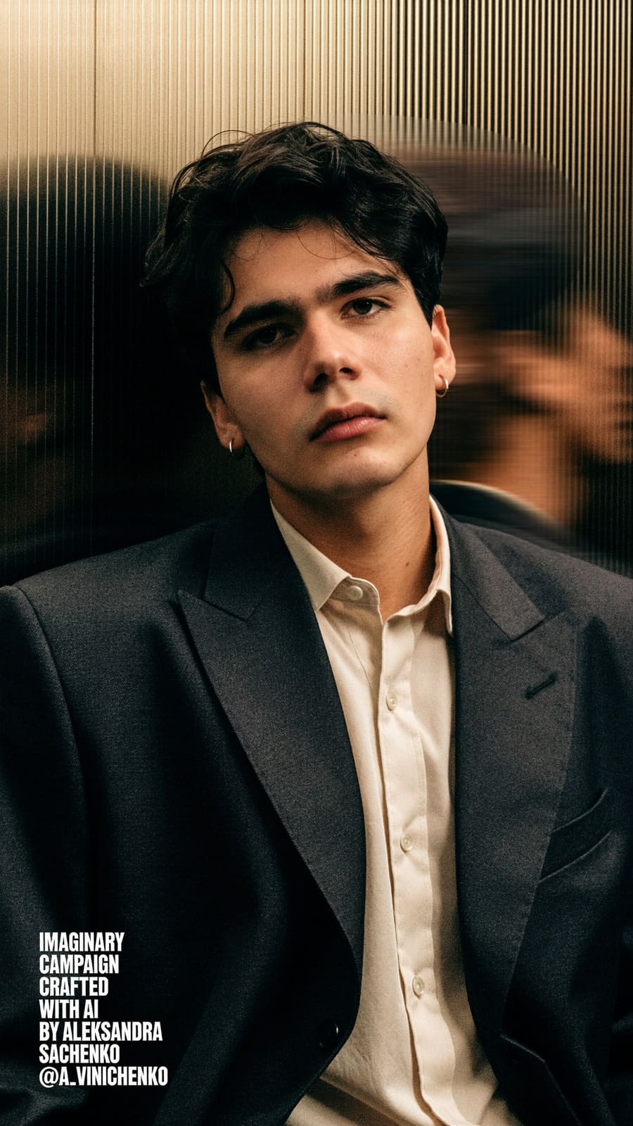 Imaginary Campaign — Blazer cruzado · camisa